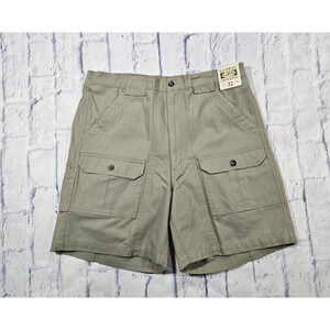 Global Tracking G.P.S. MENS SIZE 32 Tan Cargo Utility Shorts Safari Gorpcore